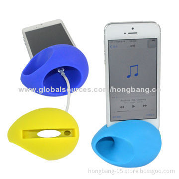 Fashionable Eco-friendly Stylish Funny Silicone Speakers for iPhone, Various Colors AvailableNew